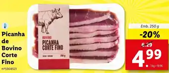 Lidl Picanha de Bovino Corte Fino 250g promoção