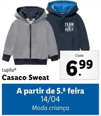 Lidl Lupilu Casaco Sweat promoção