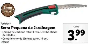 Lidl Parkside Serra Pequena de Jardinagem promoção