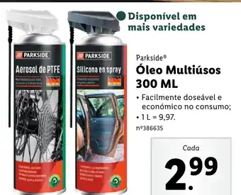 Lidl Parkside Óleo Multiúsos 300ML promoção
