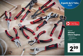 Lidl Parkside Alicate/Chave Inglesa promoção
