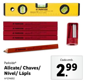 Lidl Parkside Alicate/Chaves/Nível/Lápis promoção