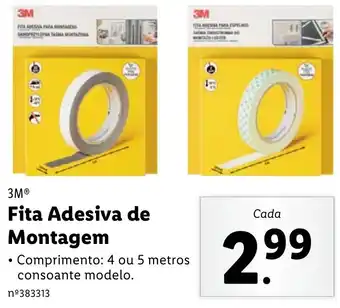Lidl Fita Adesiva de Montagem promoção