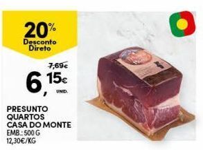 Continente Bom dia Presunto casa do monte promoção