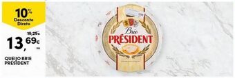 Continente Bom dia Queijo brie président promoção