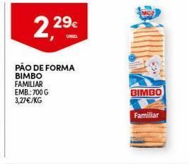 Continente Bom dia Pão de forma bimbo promoção