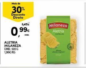 Continente Bom dia Macarrão milaneza promoção