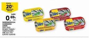 Sardinhas em lata lider