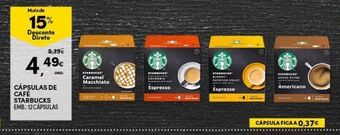 Cápsulas de café starbucks
