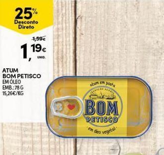 Continente Bom dia Atum em lata bom petisco promoção