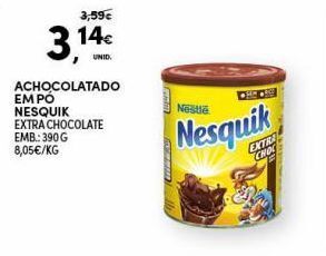 Chocolate em pó nesquik