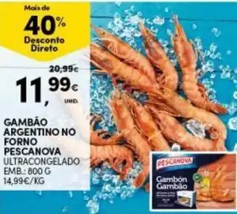 Continente Gambão Argentino No Forno Pescanova 800g promoção