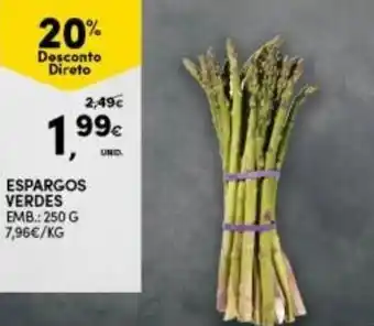 Continente Espargos Verdes 250g promoção