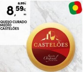 Continente Queijo Curado Médio Castelões promoção