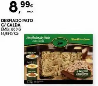 Continente Desfiado Pato C/ Calda 600g promoção