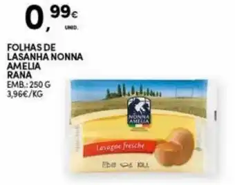 Folhas de Lasanha Nonna Amelia Rana 250g