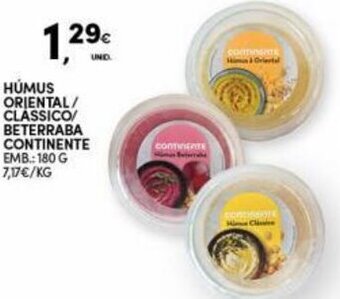 Continente Húmus Oriental/Classico/Beterraba Continente 180g promoção