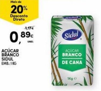 Continente Açúcar Branco Sidul 1kg promoção