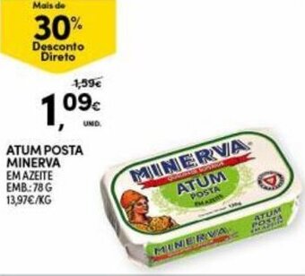 Continente Atum Posta Minerva 78g promoção