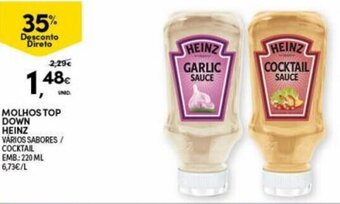 Continente Molhos Top Down Heinz 220ml promoção