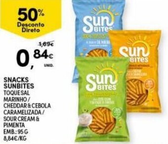 Continente Snacks Sunbites 95g promoção