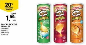 Continente Snacks Batatas Pringles 175g promoção