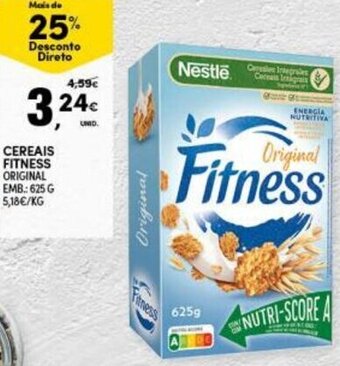Continente Cereais Fitness 625g promoção