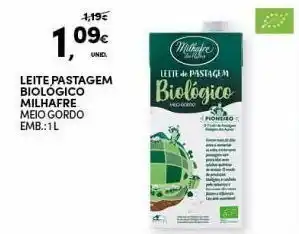Continente Bom dia Leite semi desnatado milhafre promoção
