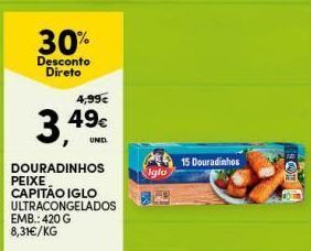 Continente Bom dia Palitos de peixe iglo promoção
