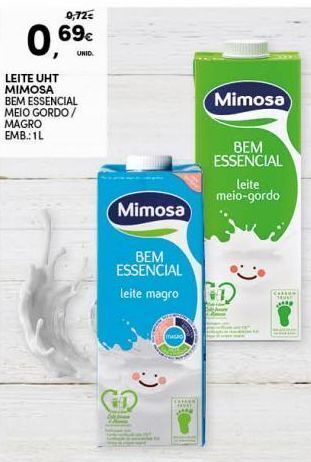 Continente Bom dia Leite mimosa promoção