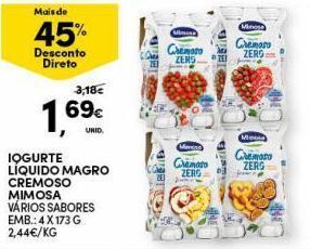 Continente Bom dia Iogurte mimosa promoção