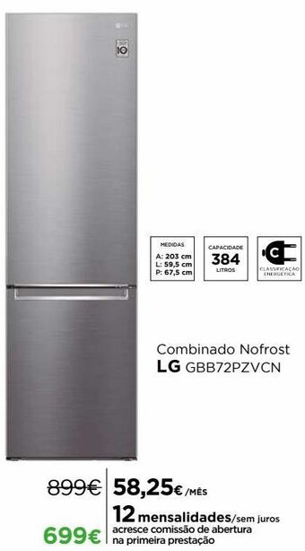 El Corte Inglés Frigorífico combinada lg promoção