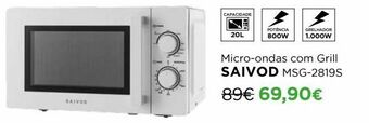El Corte Inglés Microondas com grill promoção