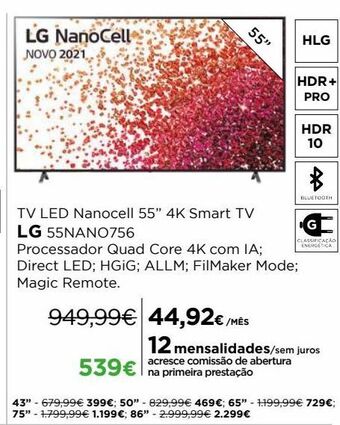 El Corte Inglés Smart tv lg promoção