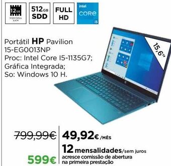 El Corte Inglés Computador portátil hp promoção