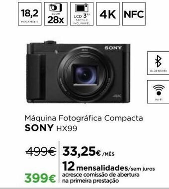 El Corte Inglés Câmera fotográfica sony promoção