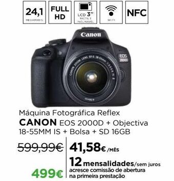 El Corte Inglés Câmera fotográfica canon promoção