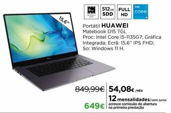 El Corte Inglés Computador portátil huawei promoção