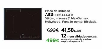 El Corte Inglés Placa de cozinha aeg promoção