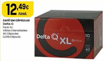 Intermarché Cápsulas de café delta q promoção