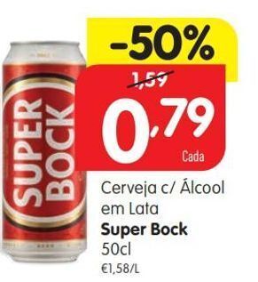 Minipreço Lata de cerveja super bock promoção