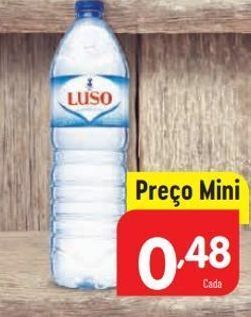 Minipreço Água luso promoção