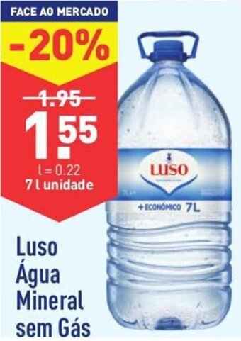 ALDI Luso Água Mineral sem Gás 7L promoção