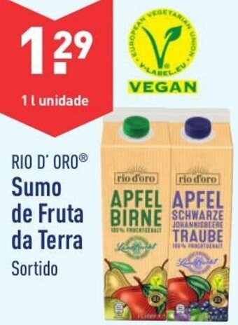 Rio D'Oro Sumo de Fruta da Terra Sortido 1L