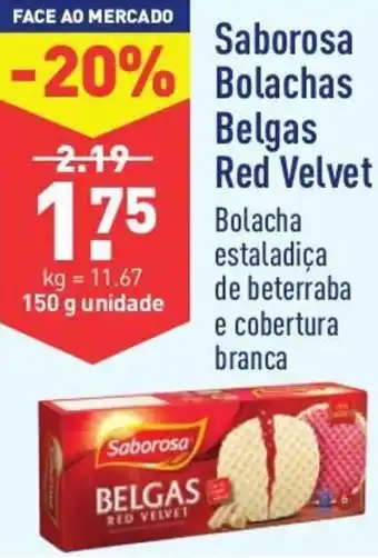ALDI Sabora Bolachas Belgas Red Velvet 150g promoção