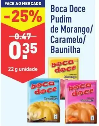Boca Doce Pudim de Morango/Caramelo/Baunilha 22g