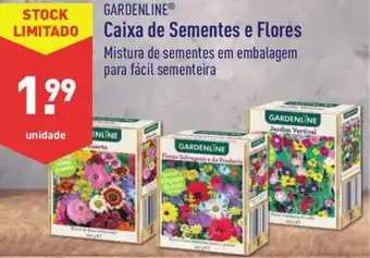 ALDI Gardenline CAixa de Sementes e Flores promoção