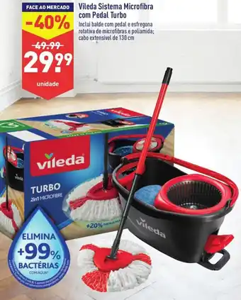 ALDI Vileda Sistema Microfibra com Pedal Turbo promoção