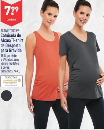 ALDI Active Touch Camisola de Alças/T-shirt de Desporto para Grávida S-XL promoção