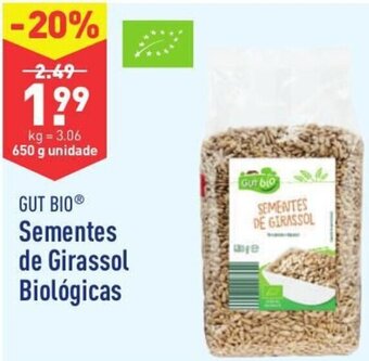 ALDI Gut Bio Sementes de Girassol Biológicas 650g promoção